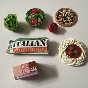 Vintage Barbie Tyco Kitchen Littles Italian Food Pack Set